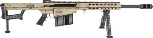 Barrett sniper rifle on white background.