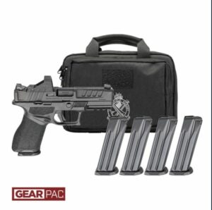 Springfield Armory Gear Pac Echelon 4.0C Handgun 9mm Luger 10rd(4) Magazines 4" Barrel Black Tritium Night Sights Green Dot & Bag
