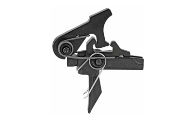 Black rifle trigger assembly mechanism with springs.