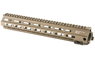 Tan AR-15 free-float handguard rail