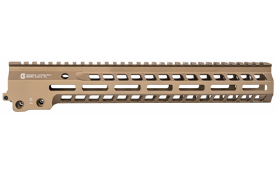 Tan aluminum M-LOK rifle handguard rail