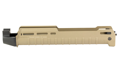 Tan and black shotgun stock accessory