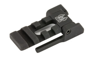 Black metal Picatinny rail mount adapter