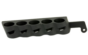 Black five-slot wall-mounted cup holder