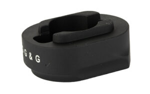 Black plastic cable organizer clip