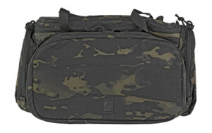 Camouflage duffel bag with multiple compartments