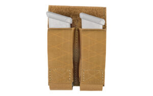 GREY GHOST DOUBLE PISTOL MAGNA - MAG POUCH LAMINATE COYOTE BRN