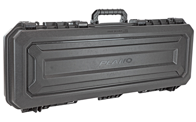 Black hard plastic gun case with handle