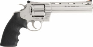 COLT GRIZZLY 357MAG 6" 6RD - POLISHED STAINLESS HOGUE GRIPS