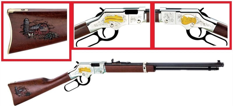 Henry Golden Boy American Farmer Tribute Edition Rifle .22 LR 16rd Capacity 20" Barrel Walnut - Image 2
