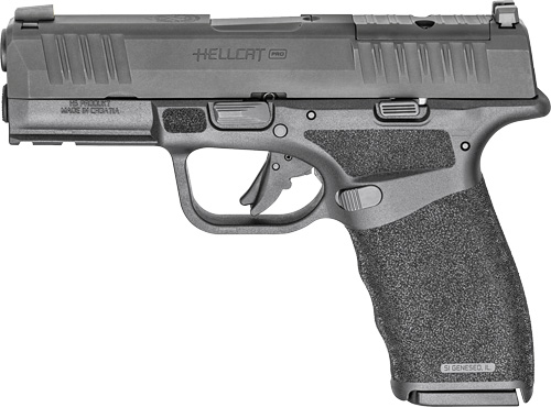 Springfield Hellcat Pro OSP Handgun 9mm Luger 15rd (1) & 17rd (1) Magazines 3.7" Barrel Black