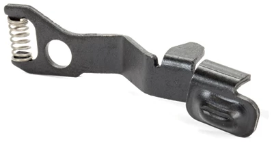 Car part with metal spring and hole