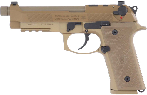 BERETTA M9A4 G 9MM 5.1" 10RD - TAN OPTIC READY THREADED USA - Image 2
