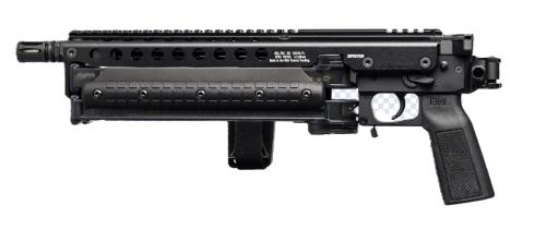 Compact tactical shotgun with underbarrel attachment