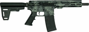 Great Lakes AR-15 Handgun .223 Wylde 30rd Magazine 7" Barrel Lichen Grey with 5 OTF 3-1/2" Blade Knives