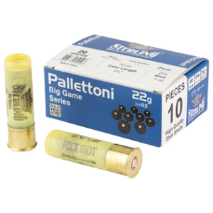 Sterling Palletoni 22g shotgun shells and box