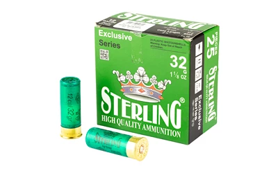Sterling shotgun shells and box, 32 gauge