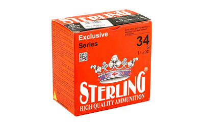 Sterling high-quality ammunition box, red design.