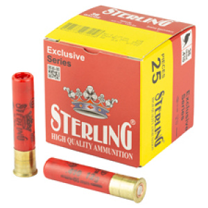 Sterling shotgun shells and box packaging.