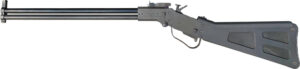 Survival rifle with folding stock for compact storage.