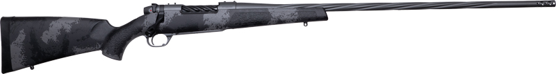 Bolt-action rifle with camo stock