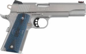 COLT COMPETITION 38 SUPER 5" - 9RD STAINLESS BLUE G10 GRIPS