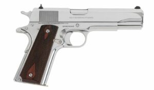 Colt 1911 Gov't Handgun .45 ACP 8rd Magazine 5" Barrel Polished Stainless with Wood Grips