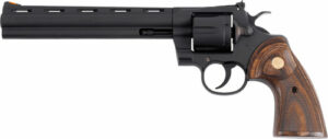 COLT PYTHON 357MAG 8" 6RD - MATTE BLUED WOOD GRIPS