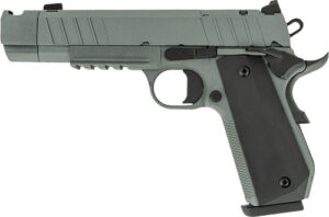 Tisas 1911 Nightstalker SF-C Handgun 45 Auto 8rd Magazine 4.25'' Compensated Barrel Cerakote Grey Finish