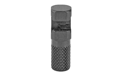 Metal hex socket adapter with knurled grip