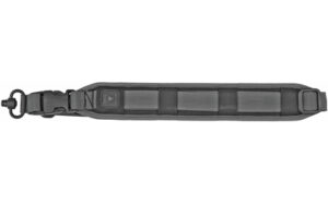 Black padded shoulder strap with metal clip