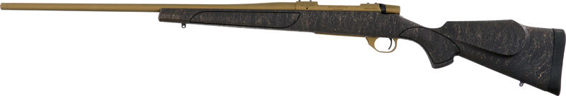 Bolt-action hunting rifle isolated on white background