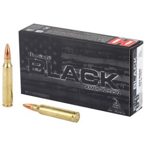 Hornady Black ammunition box and cartridges
