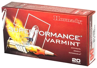Hornady Superformance Varmint ammunition box