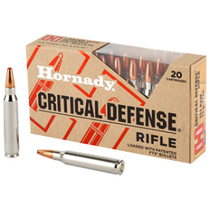 Hornady rifle ammunition pack with bullets