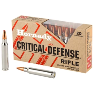 Hornady rifle ammunition pack with bullets