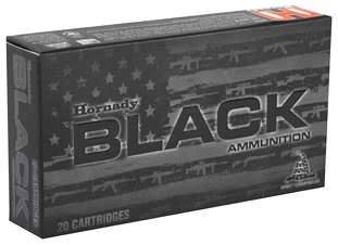 Hornady Black Ammunition box with 20 cartridges