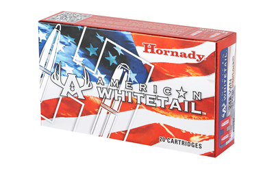 Hornady American Whitetail ammunition box, 20 cartridges.
