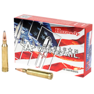 Hornady American Whitetail ammunition box and cartridges