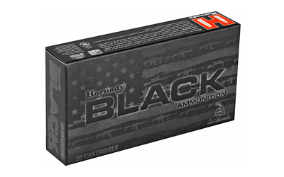 Hornady Black ammunition box, 20 cartridges.
