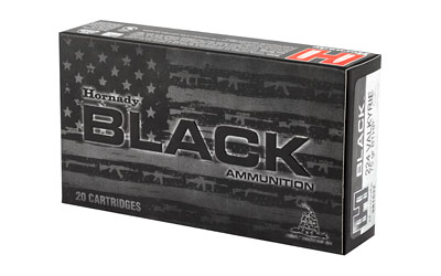 Hornady Black 224 cartridges ammunition box.