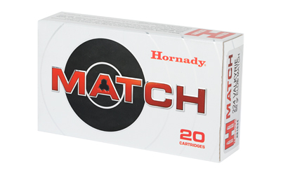 Hornady Match ammunition box, 20 cartridges.