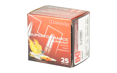 Hornady Superformance Varmint ammunition box, 25 cartridges