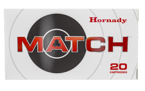 Hornady Match ELD Rifle Ammunition .22 Creedmoor 80gr PT 3285 fps 20/ct
