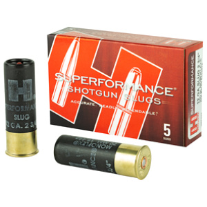 Box and two shotgun slugs on display.