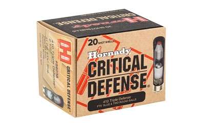 Hornady Critical Defense ammo box, 20 shot shells.