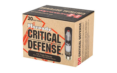 Hornady Critical Defense shotgun shells box