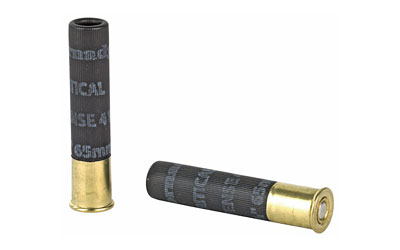 Two tactical shotgun shells isolated on white background.
