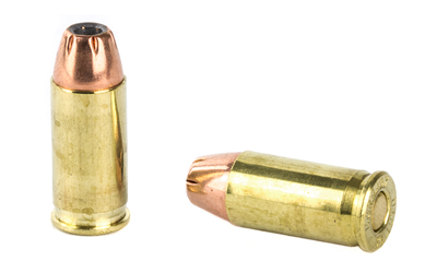 Two 9mm bullets on white background.