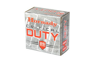 Hornady Critical Duty 25-round ammunition box